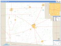 Hardin County, OH Wall Map Zip Code