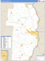 Jefferson County, OH Wall Map Zip Code