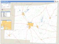 Knox County, OH Wall Map Zip Code