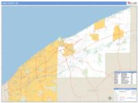 Lake County, OH Wall Map Zip Code