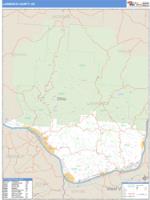 Lawrence County, OH Wall Map Zip Code