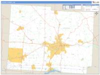 Licking County, OH Wall Map Zip Code