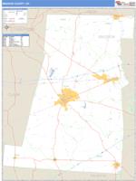 Madison County, OH Wall Map Zip Code