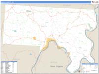 Meigs County, OH Wall Map Zip Code