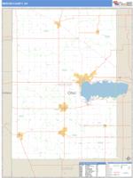 Mercer County, OH Wall Map Zip Code
