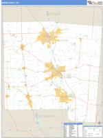 Miami County, OH Wall Map Zip Code