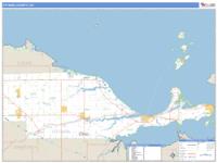 Ottawa County, OH Wall Map Zip Code
