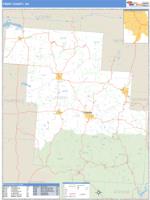 Perry County, OH Wall Map Zip Code