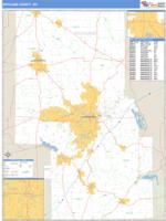 Richland County, OH Wall Map Zip Code