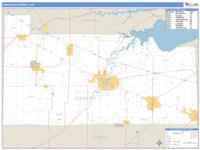 Sandusky County, OH Wall Map Zip Code