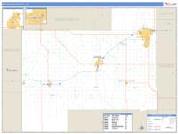 Beckham County, OK Wall Map Zip Code