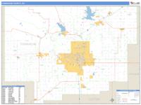 Comanche County, OK Wall Map