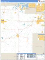 Creek County, OK Wall Map Zip Code