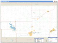 Custer County, OK Wall Map Zip Code