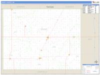 Grant County, OK Wall Map Zip Code