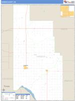 Harmon County, OK Wall Map Zip Code