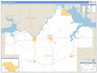 Haskell County, OK Wall Map Zip Code