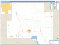 Johnston County, OK Wall Map Zip Code