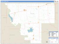 Kiowa County, OK Wall Map