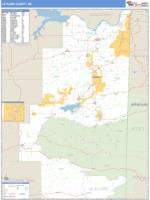 Le Flore County, OK Wall Map Zip Code