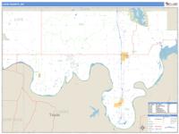 Love County, OK Wall Map Zip Code