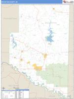 McCurtain County, OK Wall Map Zip Code