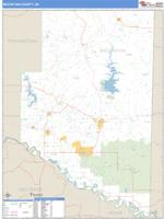 McCurtain County, OK Wall Map