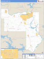 Muskogee County, OK Wall Map Zip Code
