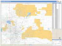 Oklahoma County, OK Wall Map Zip Code