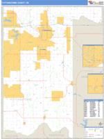 Pottawatomie County, OK Wall Map Zip Code