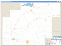 Pushmataha County, OK Wall Map