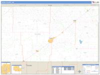 Texas County, OK Wall Map Zip Code