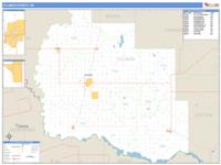 Tillman County, OK Wall Map Zip Code
