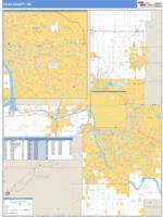 Tulsa County, OK Wall Map Zip Code