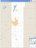 Washington County, OK Wall Map Zip Code