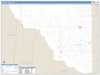 Woods County, OK Wall Map Zip Code
