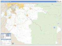 Clackamas County, OR Wall Map Zip Code