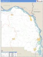 Columbia County, OR Wall Map Zip Code