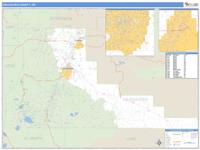 Deschutes County, OR Wall Map Zip Code
