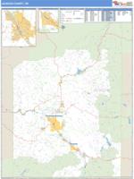Jackson County, OR Wall Map Zip Code