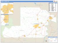 Yamhill County, OR Wall Map Zip Code