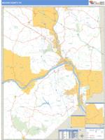 Beaver County, PA Wall Map Zip Code