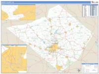 Berks County, PA Wall Map Zip Code