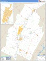 Blair County, PA Wall Map Zip Code