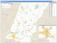 Cambria County, PA Wall Map Zip Code