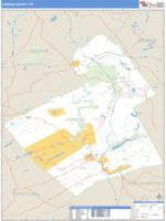 Carbon County, PA Wall Map Zip Code