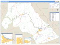 Clinton County, PA Wall Map Zip Code