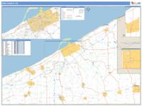 Erie County, PA Wall Map Zip Code