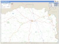 Greene County, PA Wall Map Zip Code