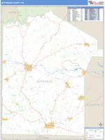 Jefferson County, PA Wall Map Zip Code